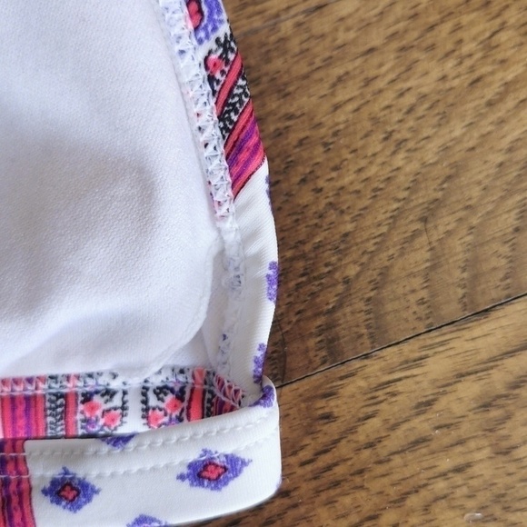La Hearts Bikini Top Racerback Boho Print New Medium - Picture 3 of 5